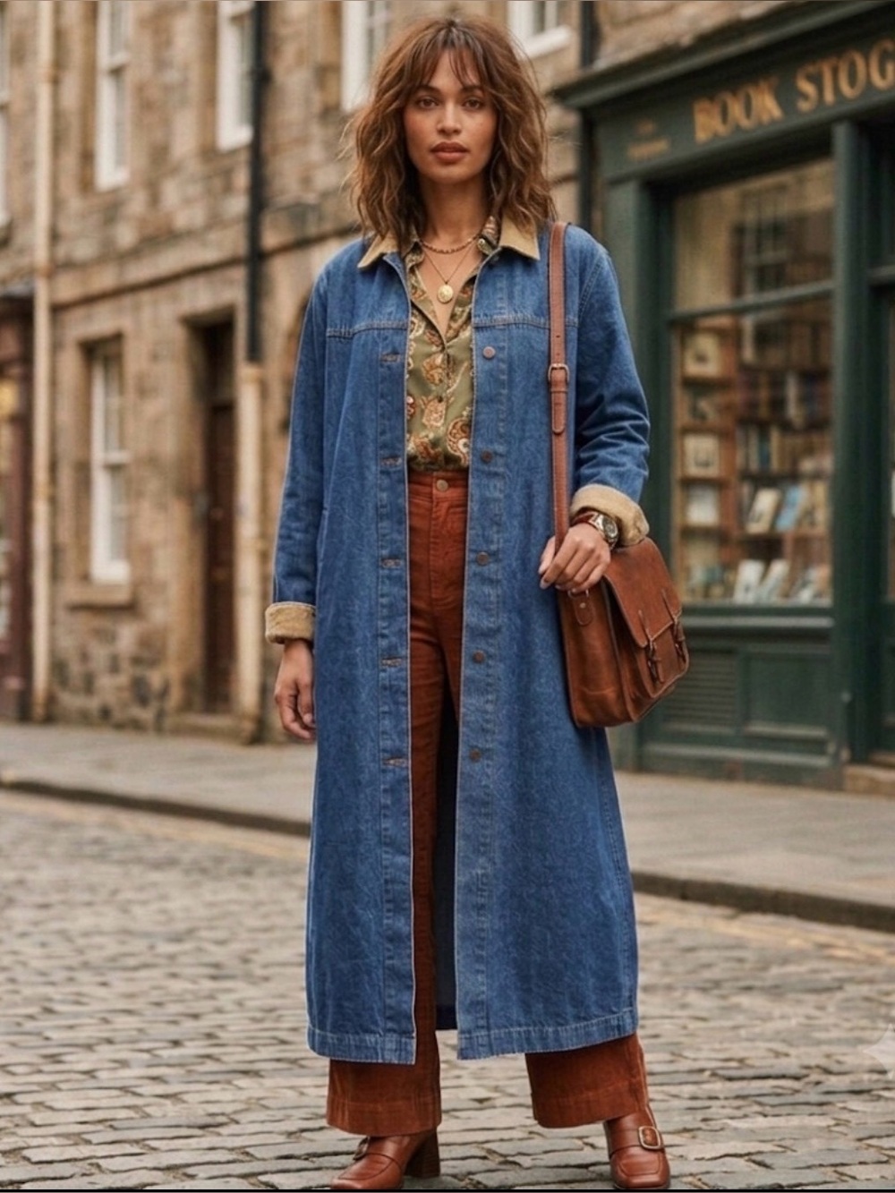 Vintage Levi Strauss Denim Trench Duster Barn Coat Size Large (oversized fit)